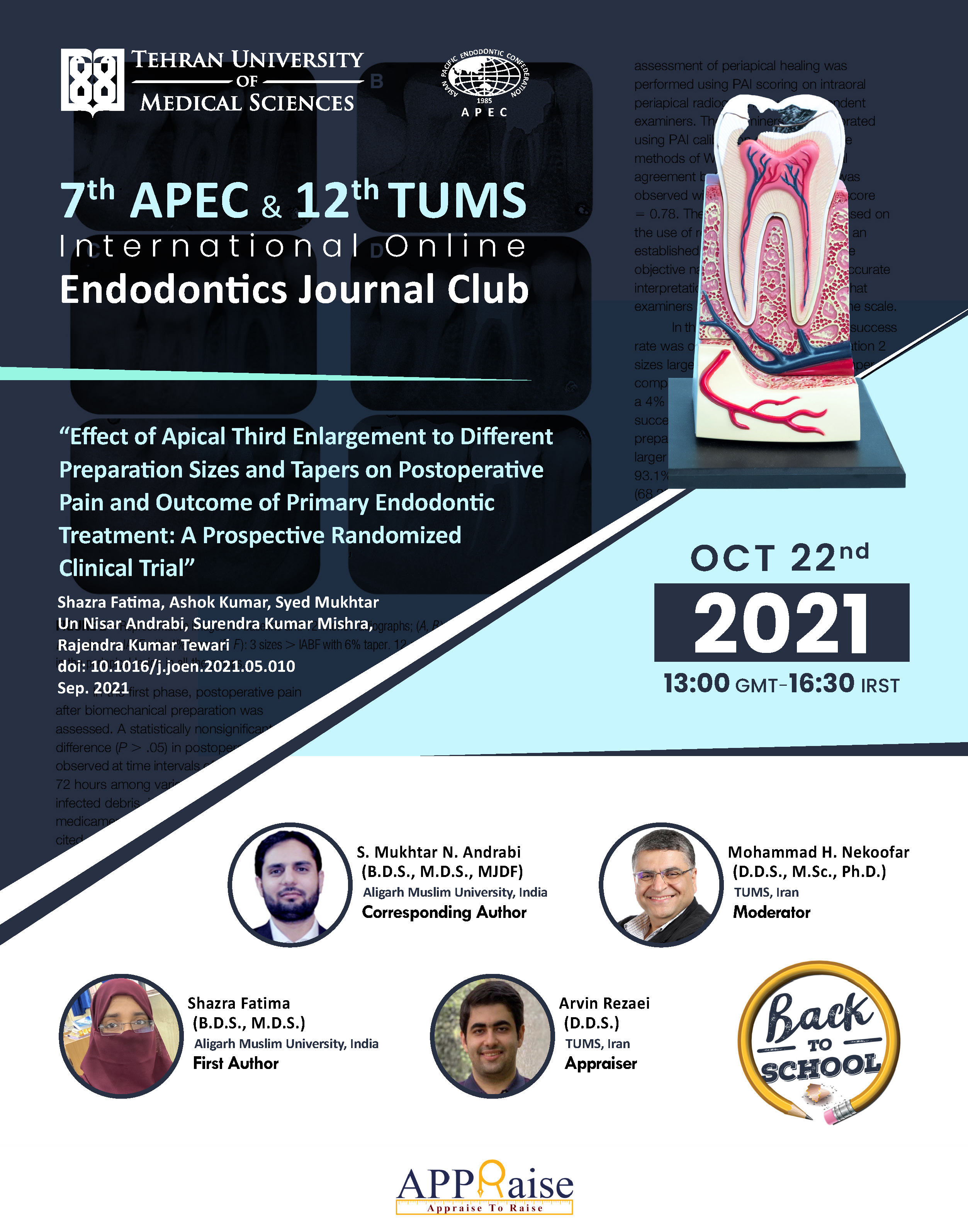 7th International Online Endodontic Journal Club of Asian Pacific Endodontic Confederation